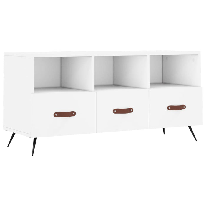 Dulap TV, alb, 102x36x50 cm, lemn prelucrat WALTI