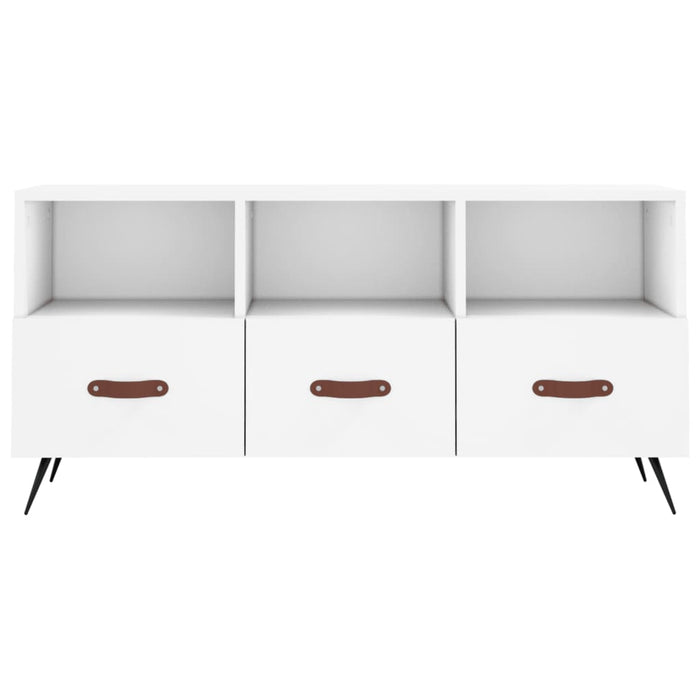 Dulap TV, alb, 102x36x50 cm, lemn prelucrat WALTI