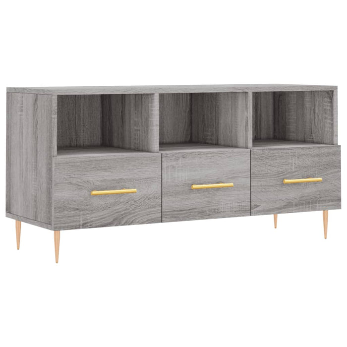 Dulap TV, gri sonoma, 102x36x50 cm, lemn prelucrat WALTI