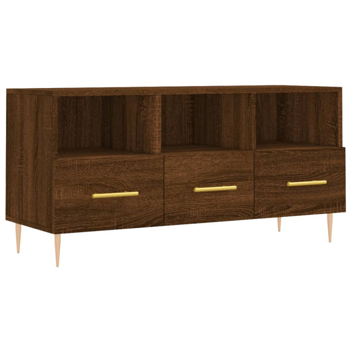 Dulap TV stejar maro 102x36x50 cm, lemn prelucrat WALTI