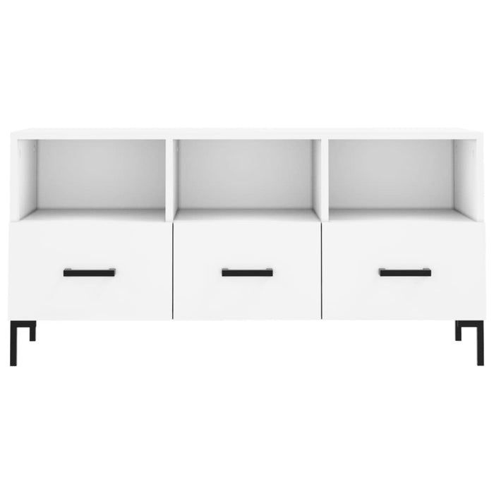 Dulap TV, alb, 102x36x50 cm, lemn prelucrat WALTI