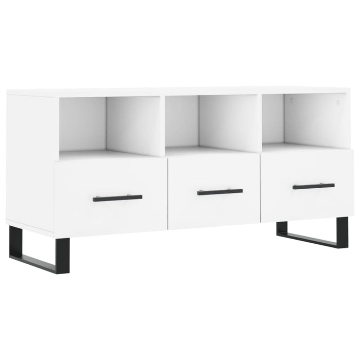 Dulap TV, alb, 102x36x50 cm, lemn prelucrat WALTI