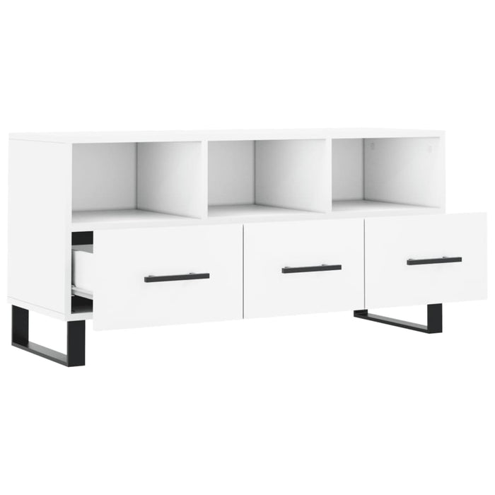 Dulap TV, alb, 102x36x50 cm, lemn prelucrat WALTI
