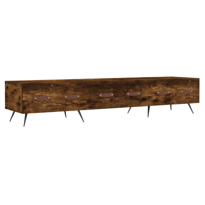 Dulap TV, stejar fumuriu, 150x36x30 cm, lemn prelucrat WALTI