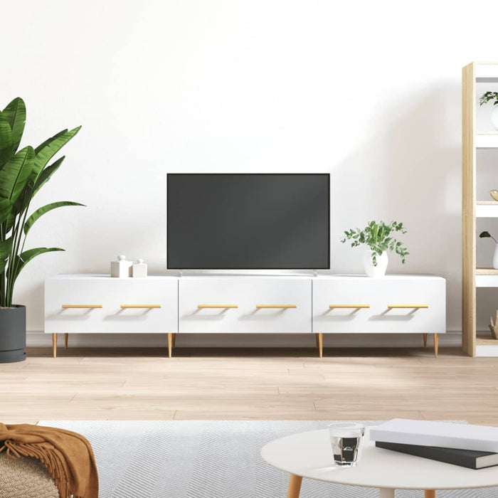 Comodă TV, alb, 150x36x30 cm, lemn prelucrat - WALTI WALTI