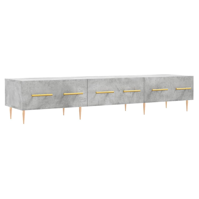 Comodă TV, gri beton, 150x36x30 cm, lemn prelucrat - WALTI WALTI