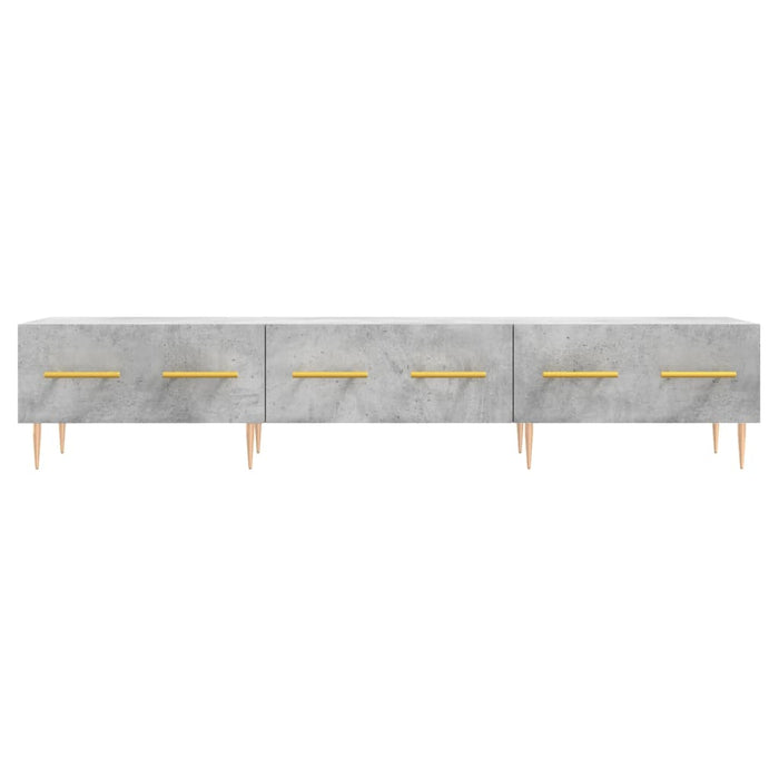 Comodă TV, gri beton, 150x36x30 cm, lemn prelucrat - WALTI WALTI