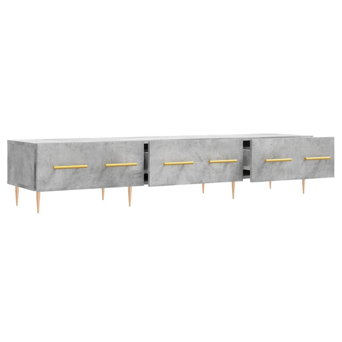 Comodă TV, gri beton, 150x36x30 cm, lemn prelucrat - WALTI WALTI