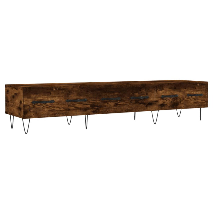 Dulap TV, stejar fumuriu, 150x36x30 cm, lemn prelucrat - WALTI WALTI