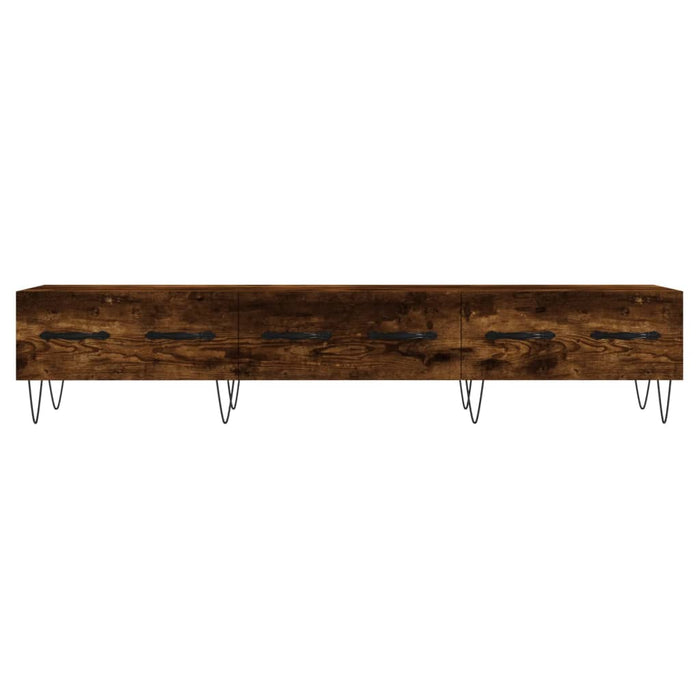 Dulap TV, stejar fumuriu, 150x36x30 cm, lemn prelucrat - WALTI WALTI