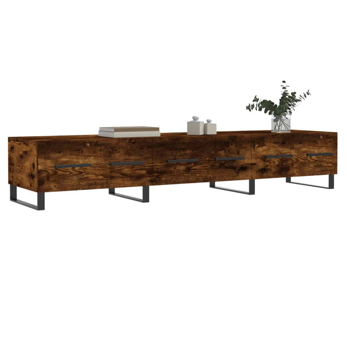 Dulap TV, stejar fumuriu, 150x36x30 cm, lemn prelucrat WALTI