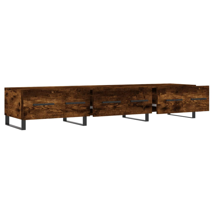 Dulap TV, stejar fumuriu, 150x36x30 cm, lemn prelucrat WALTI