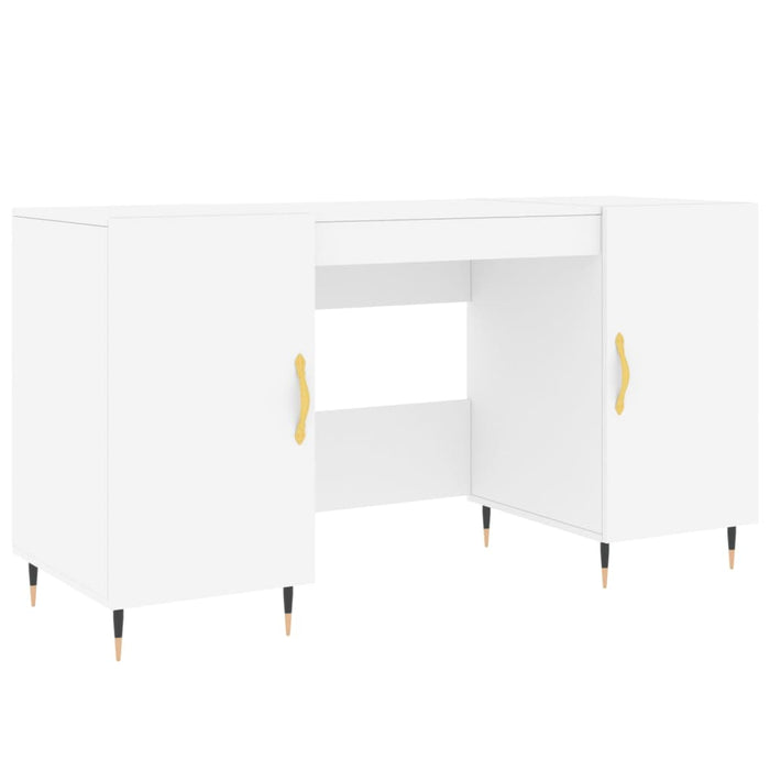 Birou, alb, 140x50x75 cm, lemn compozit - WALTI WALTI