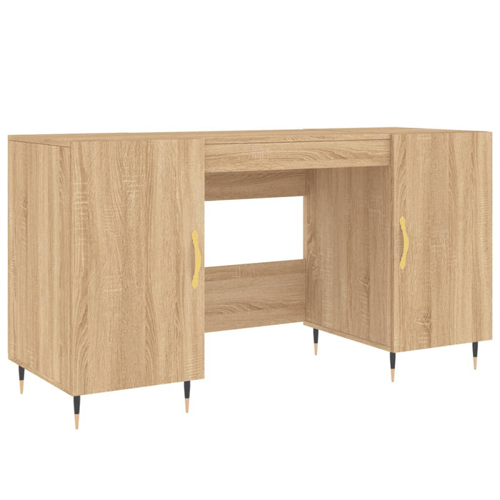 Birou, stejar sonoma, 140x50x75 cm, lemn compozit - WALTI WALTI