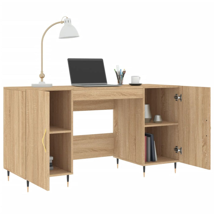 Birou, stejar sonoma, 140x50x75 cm, lemn compozit - WALTI WALTI