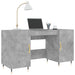 Birou, gri beton, 140x50x75 cm, lemn compozit - WALTI WALTI