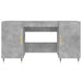 Birou, gri beton, 140x50x75 cm, lemn compozit - WALTI WALTI