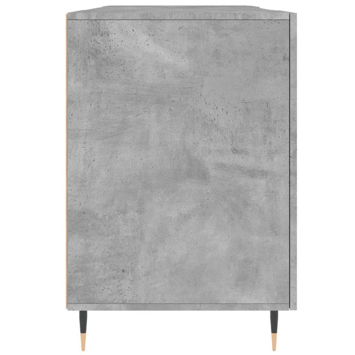 Birou, gri beton, 140x50x75 cm, lemn compozit - WALTI WALTI