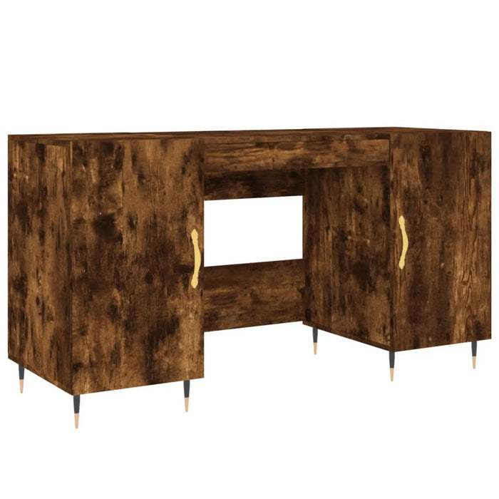 Birou, stejar afumat, 140x50x75 cm, lemn compozit - WALTI WALTI