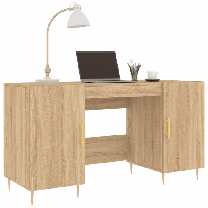 Birou, stejar sonoma, 140x50x75 cm, lemn compozit - WALTI WALTI
