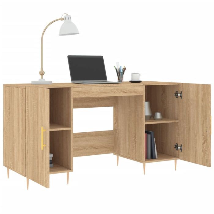 Birou, stejar sonoma, 140x50x75 cm, lemn compozit - WALTI WALTI