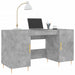 Birou, gri beton, 140x50x75 cm, lemn compozit - WALTI WALTI