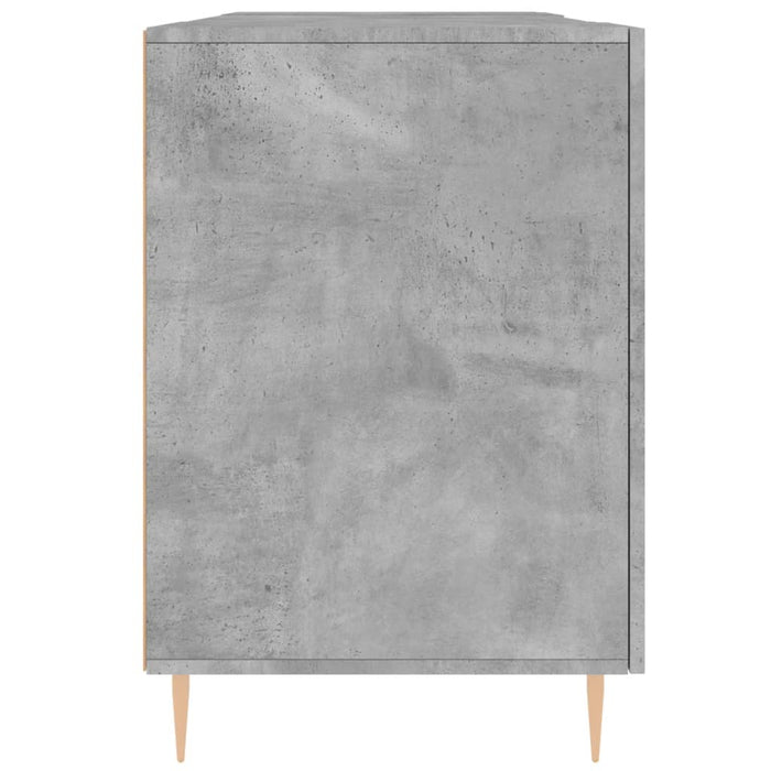 Birou, gri beton, 140x50x75 cm, lemn compozit - WALTI WALTI