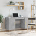 Birou, gri beton, 140x50x75 cm, lemn compozit - WALTI WALTI