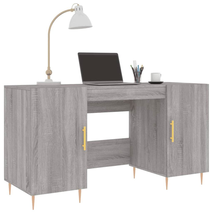 Birou, gri sonoma, 140x50x75 cm, lemn compozit - WALTI WALTI