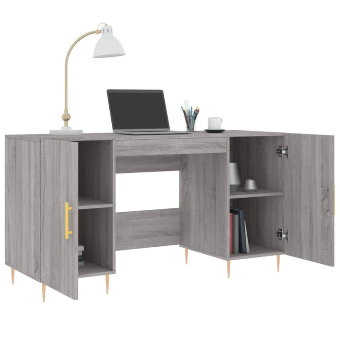 Birou, gri sonoma, 140x50x75 cm, lemn compozit - WALTI WALTI