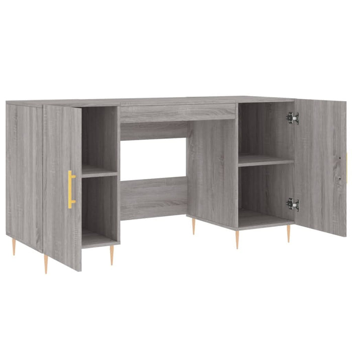 Birou, gri sonoma, 140x50x75 cm, lemn compozit - WALTI WALTI