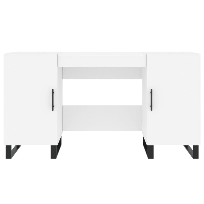 Birou, alb, 140x50x75 cm, lemn prelucrat - WALTI WALTI