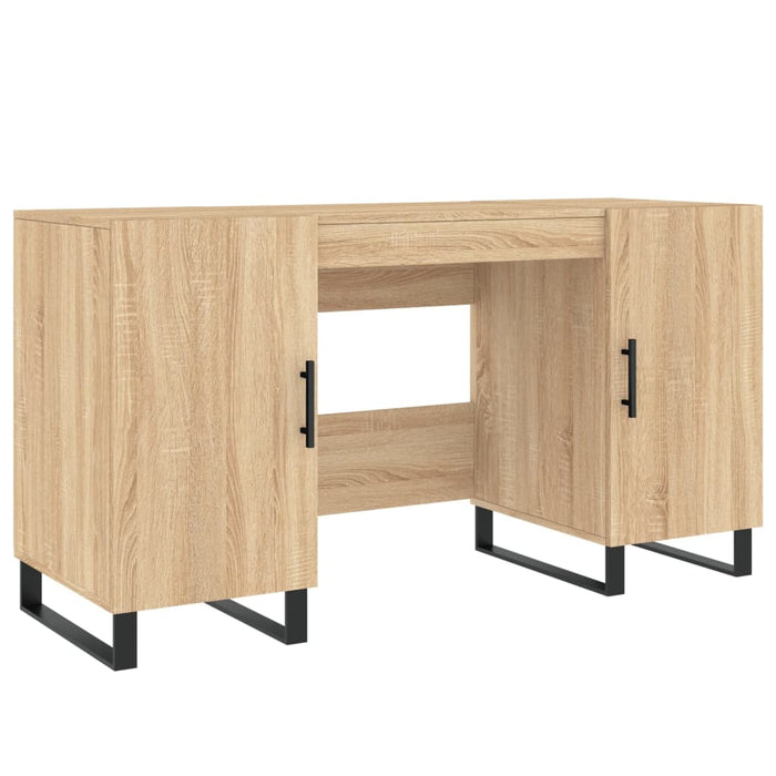 Birou, stejar sonoma, 140x50x75 cm, lemn compozit - WALTI WALTI