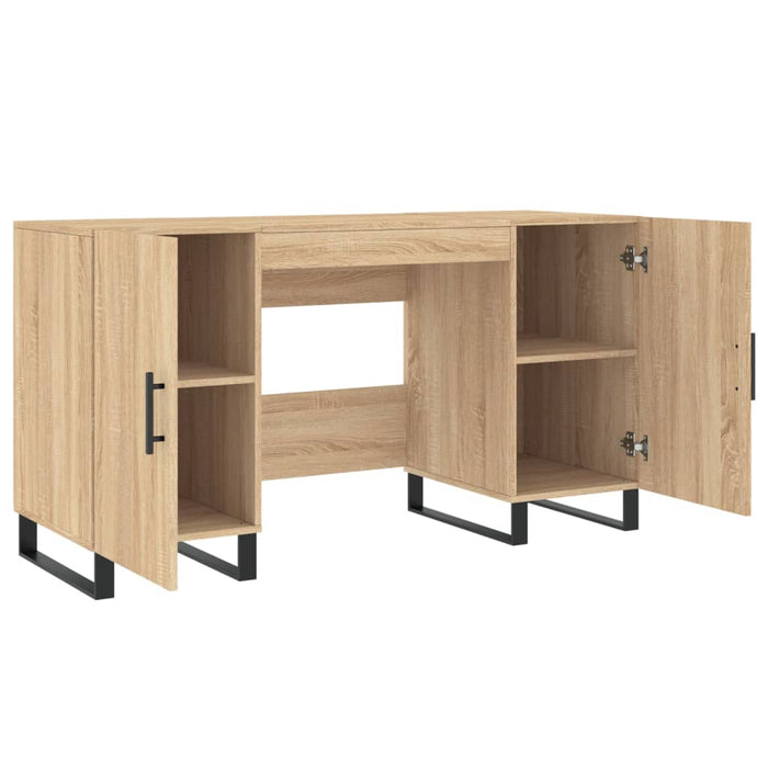 Birou, stejar sonoma, 140x50x75 cm, lemn compozit - WALTI WALTI