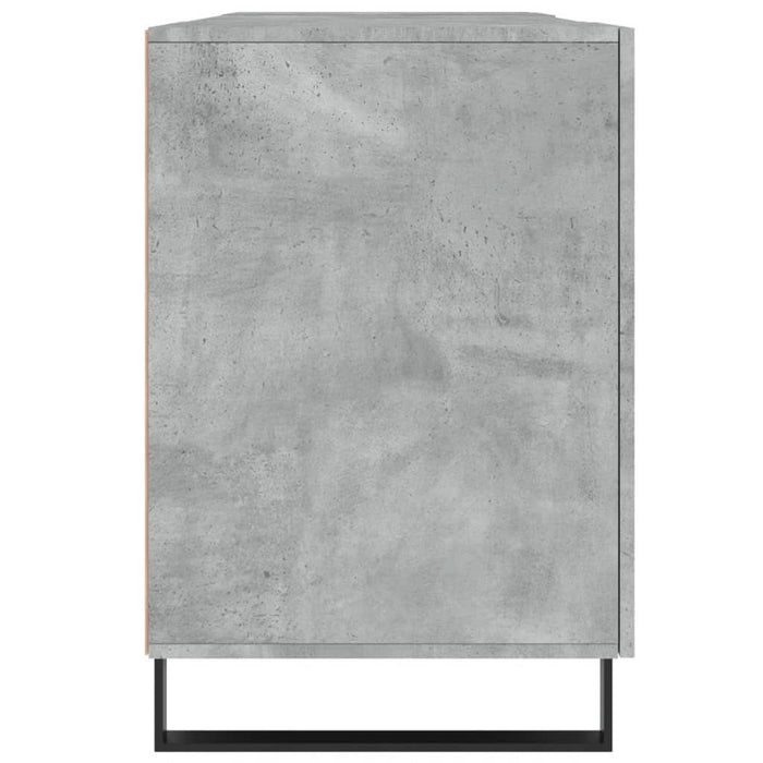 Birou, gri beton, 140x50x75 cm, lemn compozit - WALTI WALTI