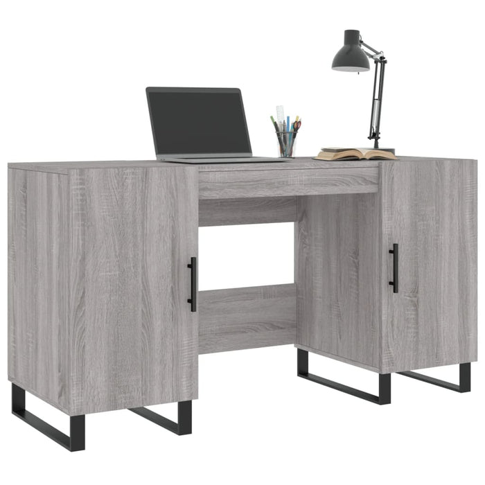 Birou, gri sonoma, 140x50x75 cm, lemn compozit - WALTI WALTI