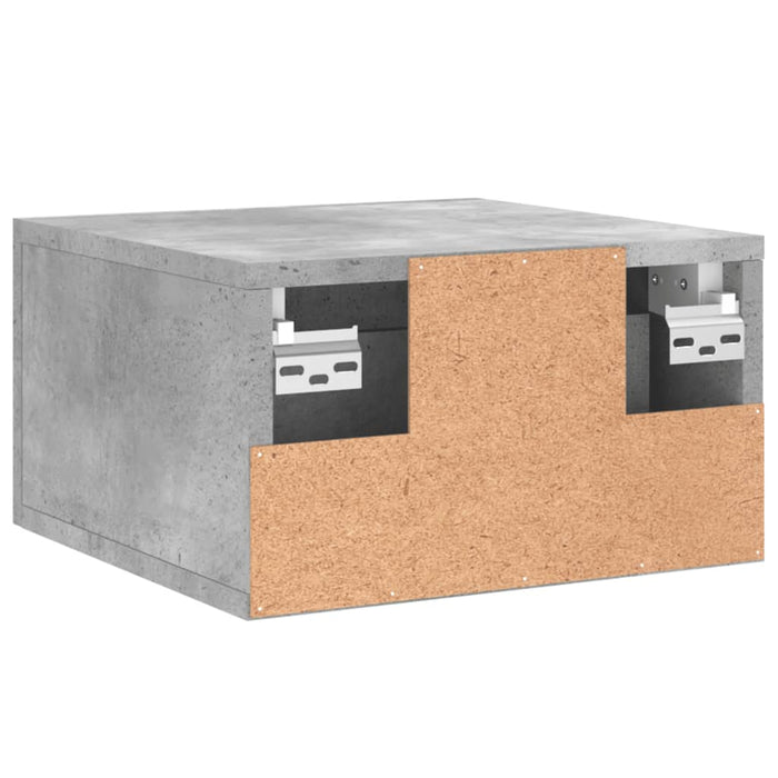 Noptieră de perete, gri beton, 35x35x20 cm - WALTI WALTI