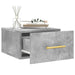 Noptiere montate pe perete 2 buc. gri beton 35x35x20 cm - WALTI WALTI