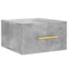 Noptiere montate pe perete 2 buc. gri beton 35x35x20 cm - WALTI WALTI