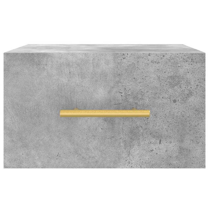Noptiere montate pe perete 2 buc. gri beton 35x35x20 cm - WALTI WALTI