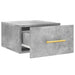 Noptiere montate pe perete 2 buc. gri beton 35x35x20 cm - WALTI WALTI