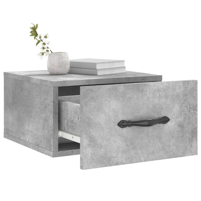Noptieră de perete, gri beton, 35x35x20 cm - WALTI WALTI