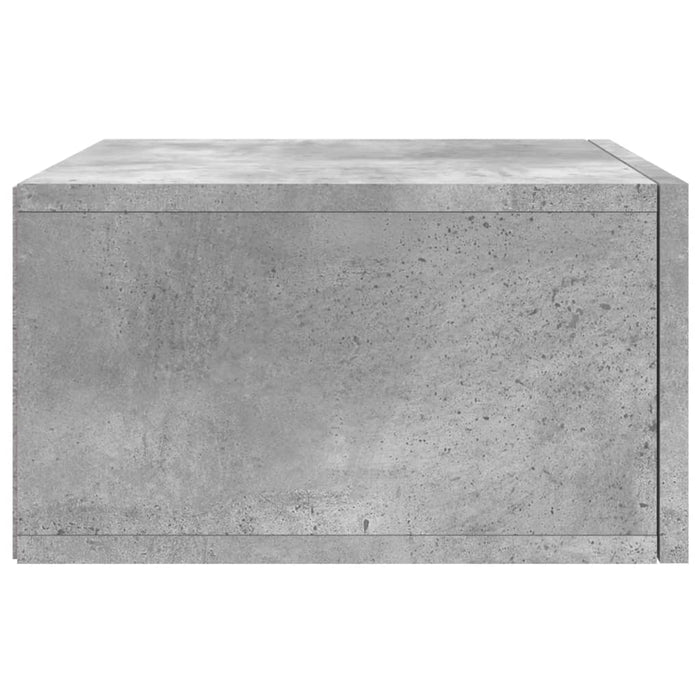 Noptiere montate pe perete 2 buc. gri beton 35x35x20 cm - WALTI WALTI