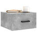 Noptiere montate pe perete 2 buc. gri beton 35x35x20 cm - WALTI WALTI