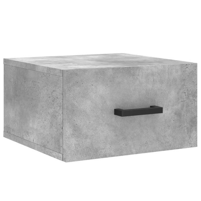 Noptiere montate pe perete 2 buc. gri beton 35x35x20 cm - WALTI WALTI