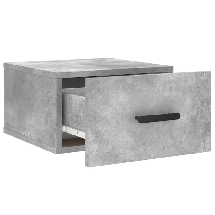 Noptieră de perete, gri beton, 35x35x20 cm WALTI
