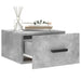 Noptiere montate pe perete 2 buc. gri beton 35x35x20 cm - WALTI WALTI