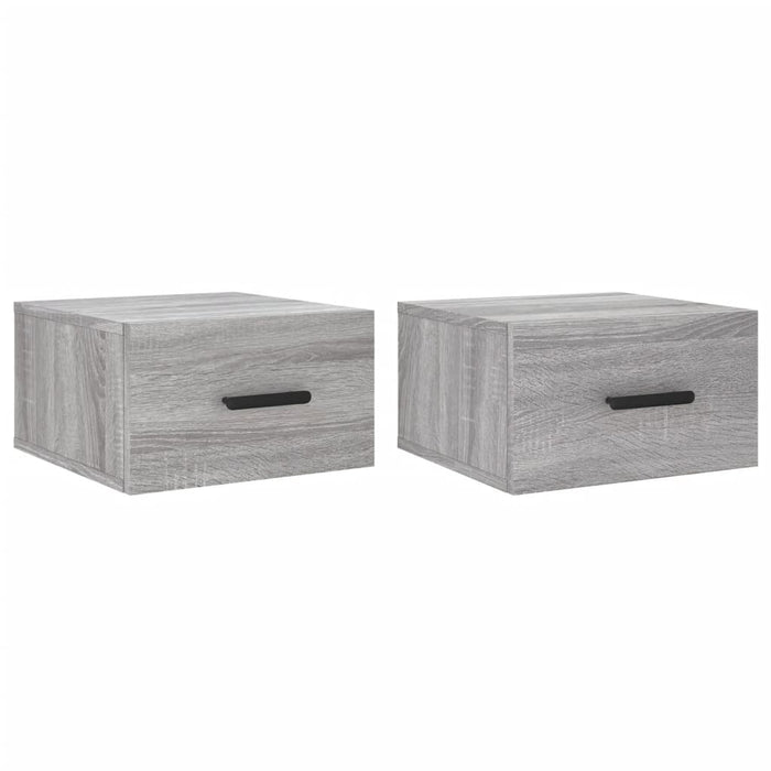 Noptiere de perete, 2 buc., sonoma gri, 35x35x20 cm - WALTI WALTI