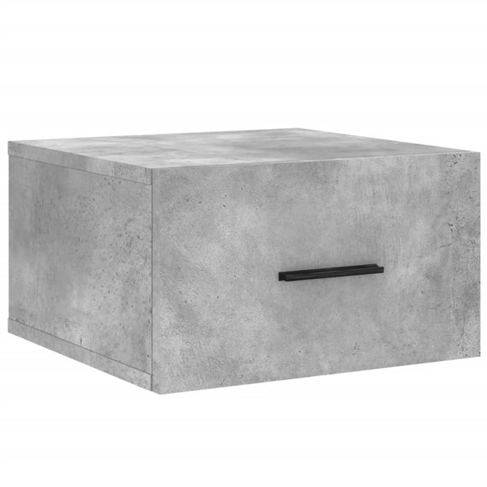 Noptiere montate pe perete 2 buc. gri beton 35x35x20 cm - WALTI WALTI