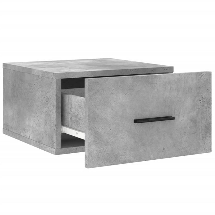 Noptiere montate pe perete 2 buc. gri beton 35x35x20 cm - WALTI WALTI